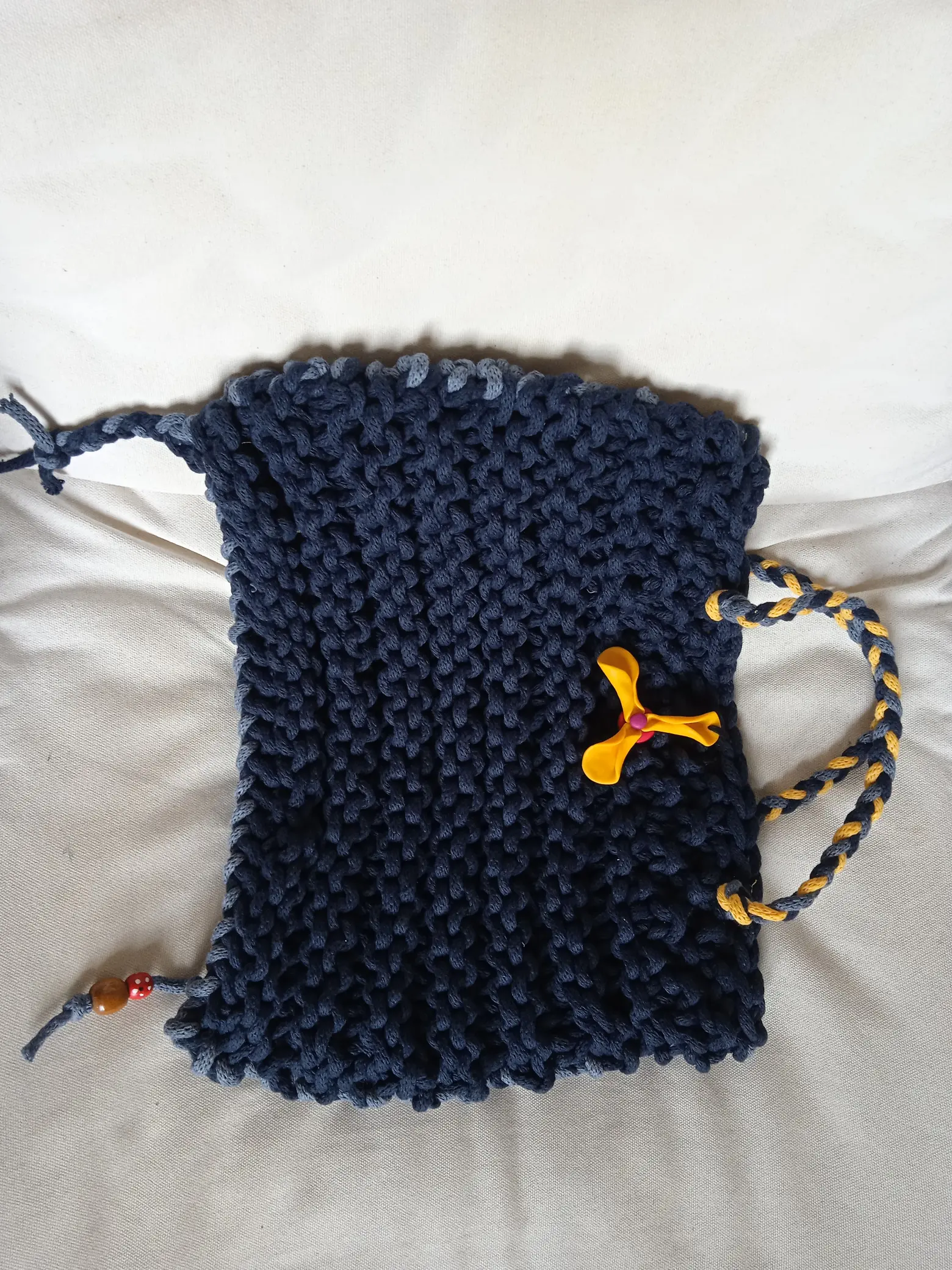devant sac coton