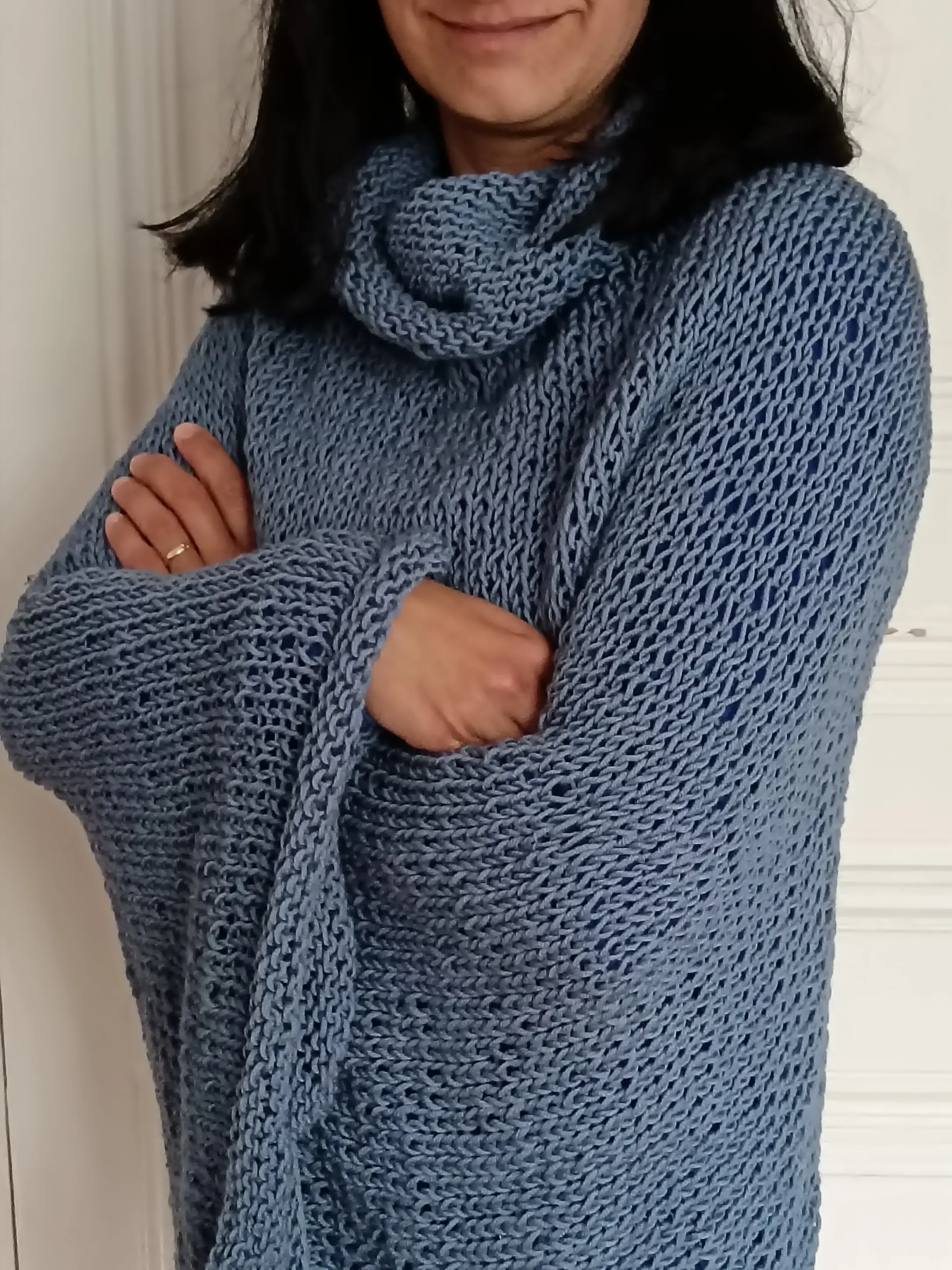poncho bleu 1