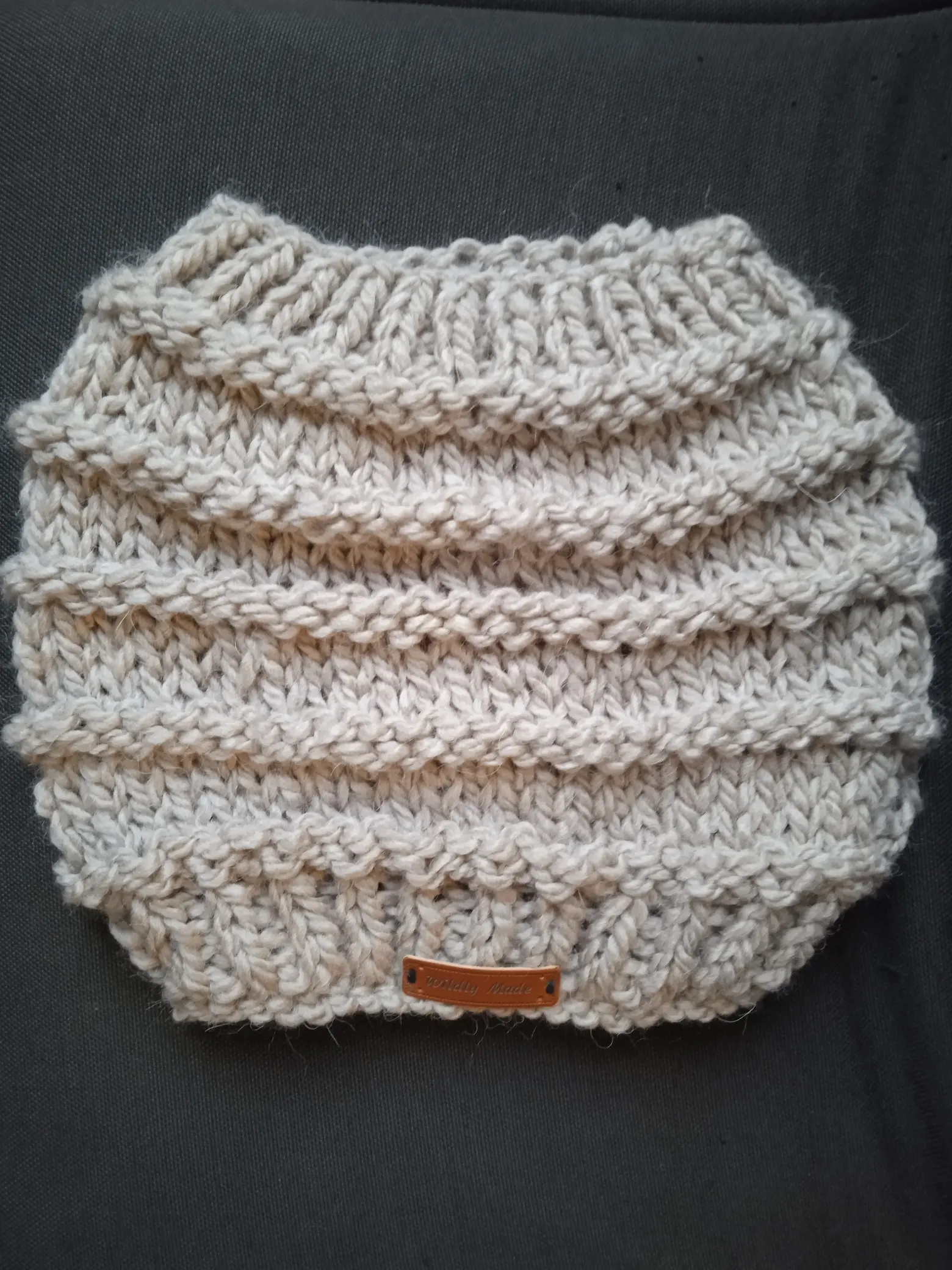 snood blanc gris jersey rayé mousse côtes 11