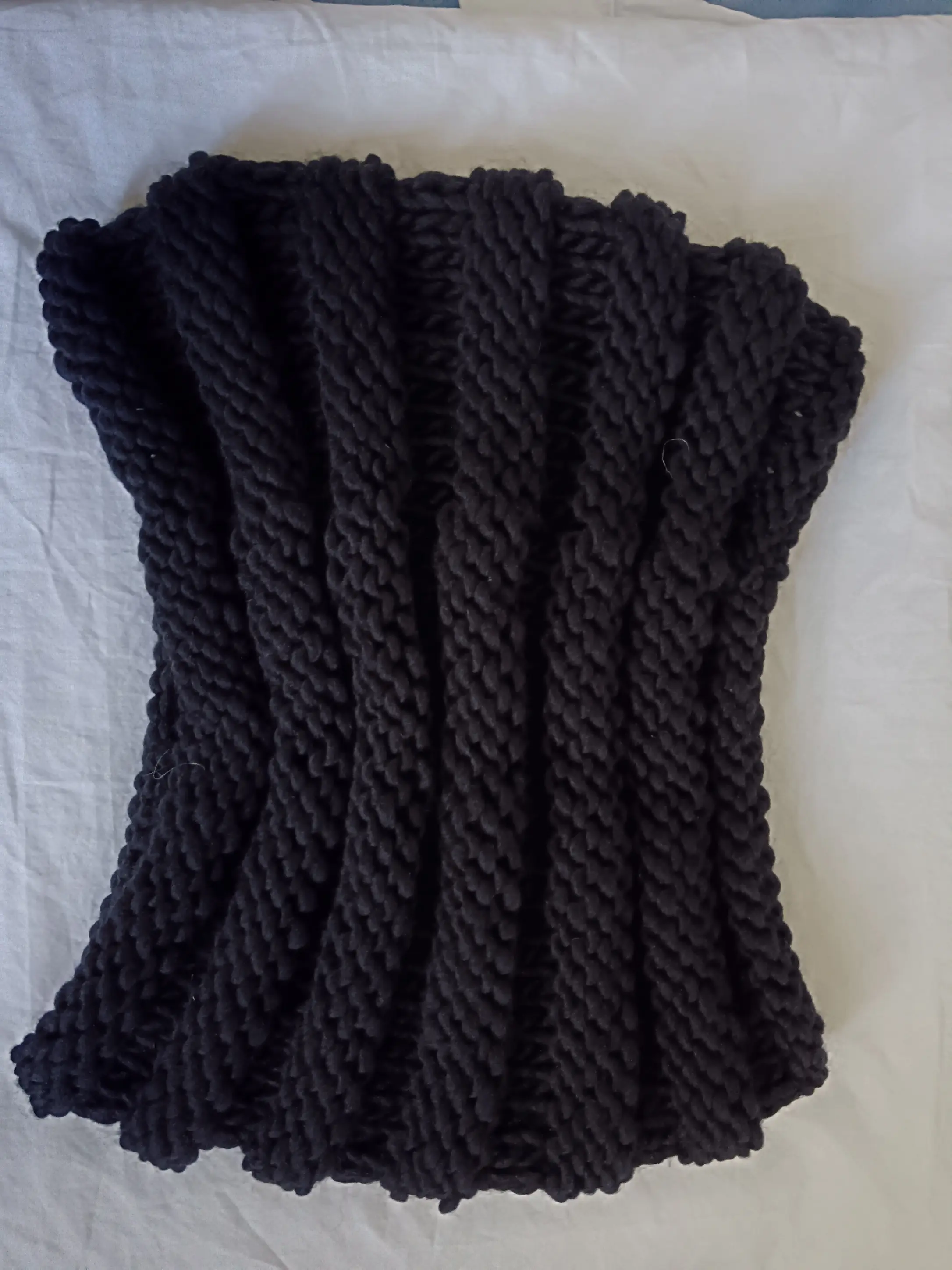 snood noir godron